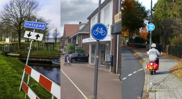 Onverplicht en verplicht fietspad en verplicht bromfietspad Veilig Verkeer Nederland
